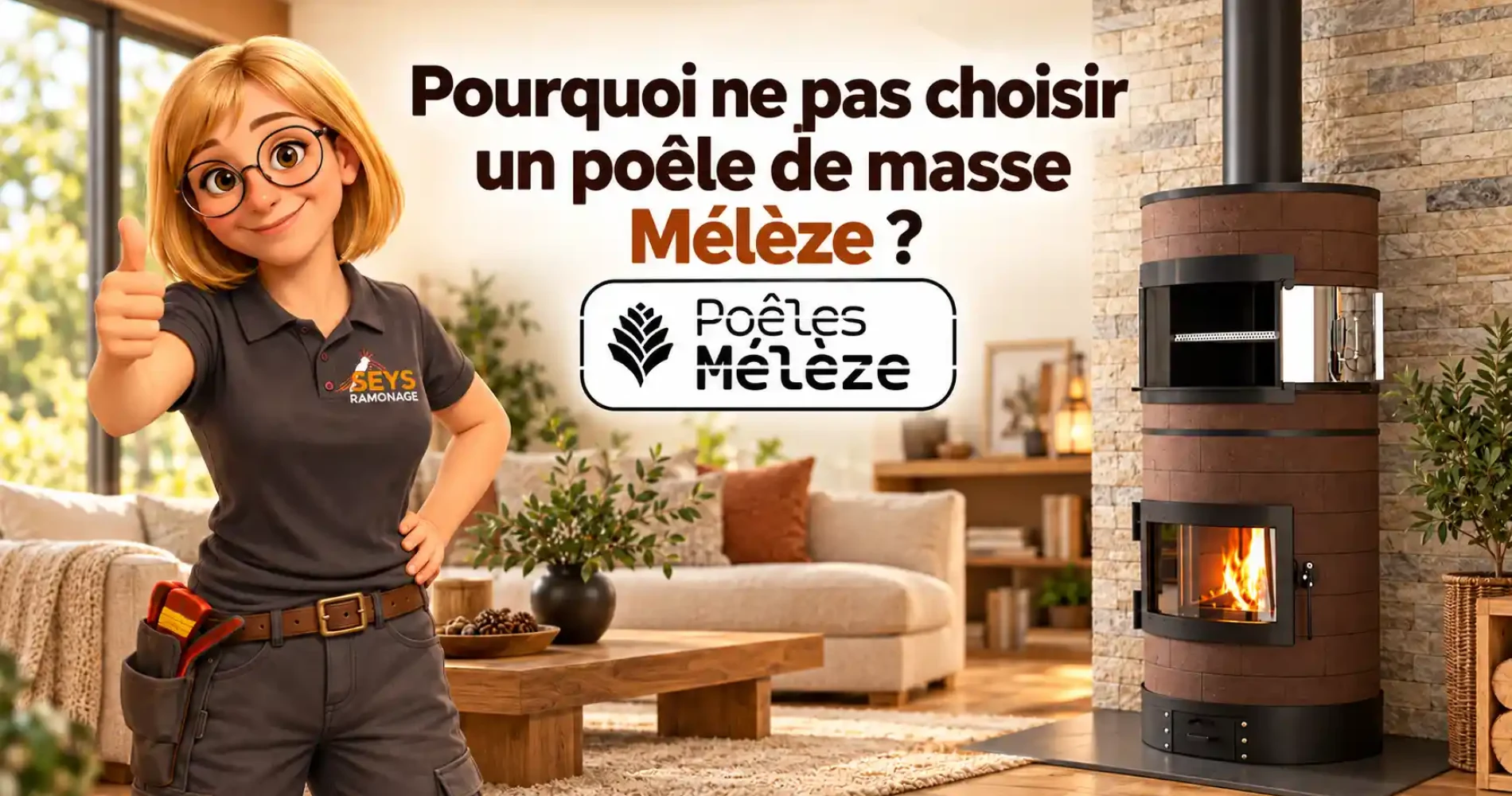 Pourquoi ne pas choisir un poêle de masse Mélèze ?